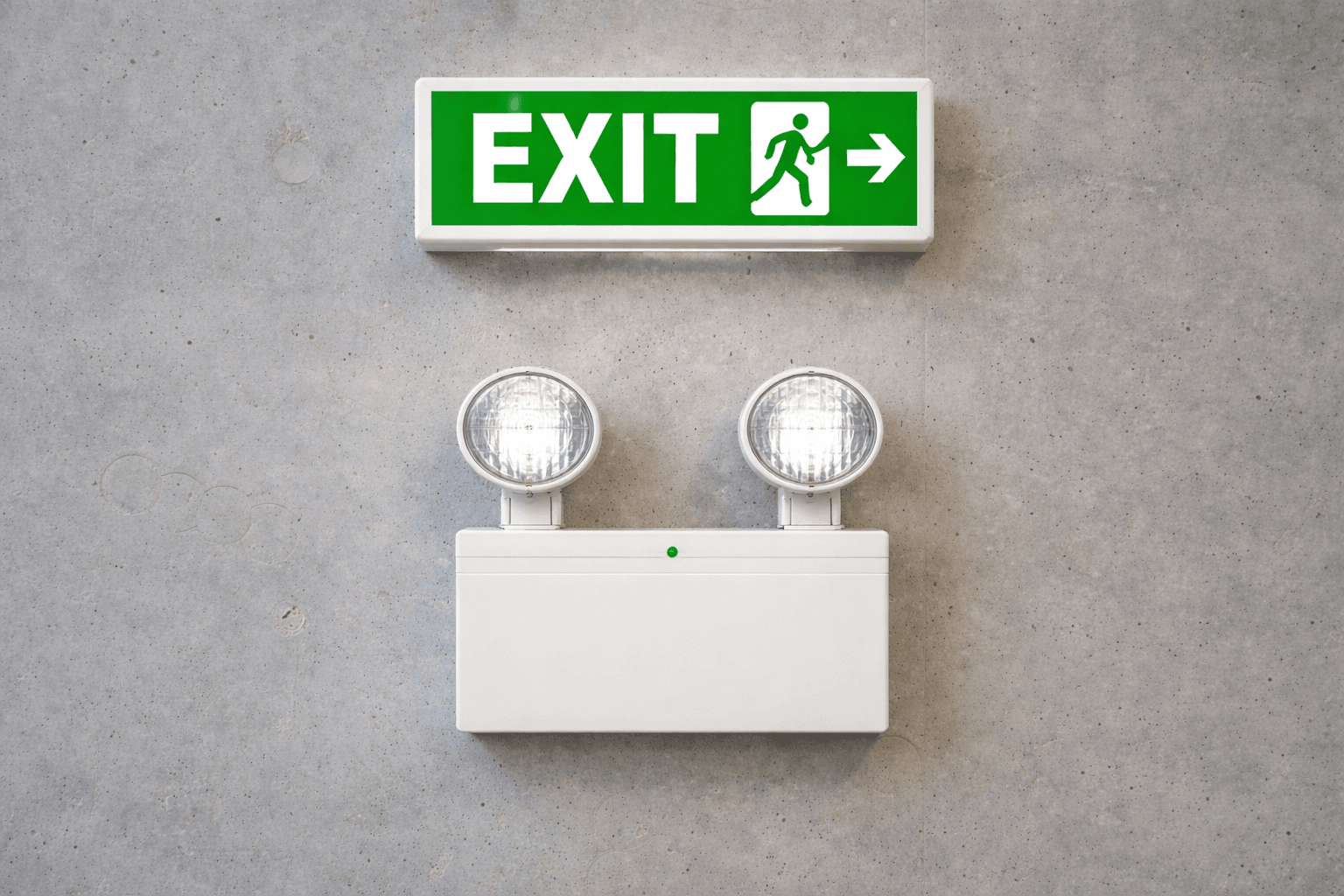 Exit and alarm signage